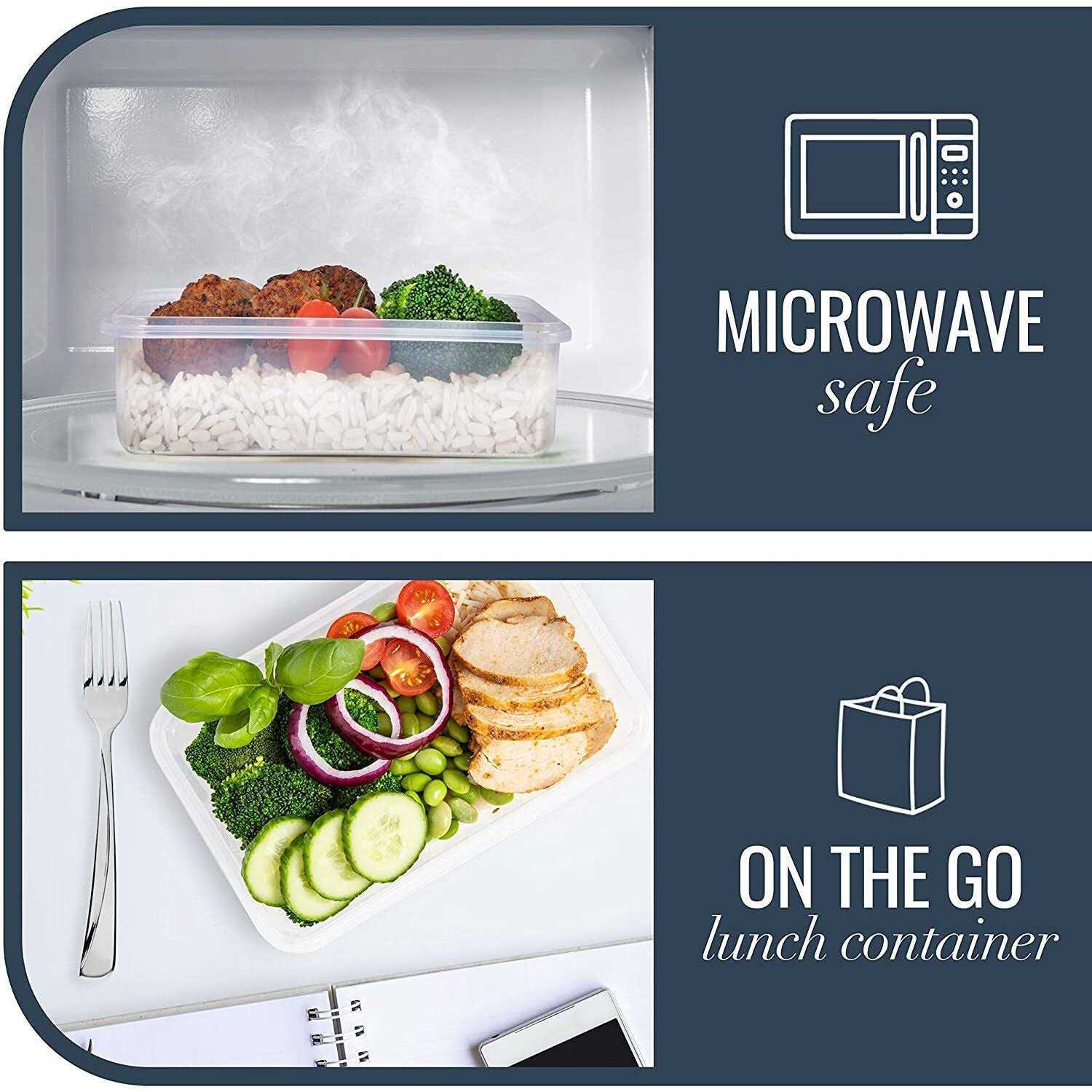 fullstar Food storage Containers with Lids plastic Containers - Image 3