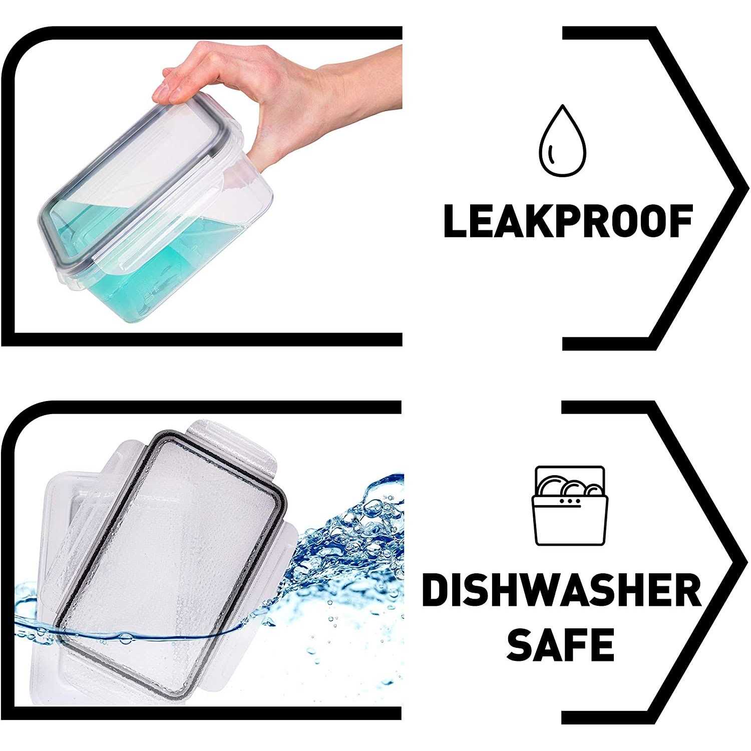 fullstar Food storage Containers with Lids plastic Containers - Image 2