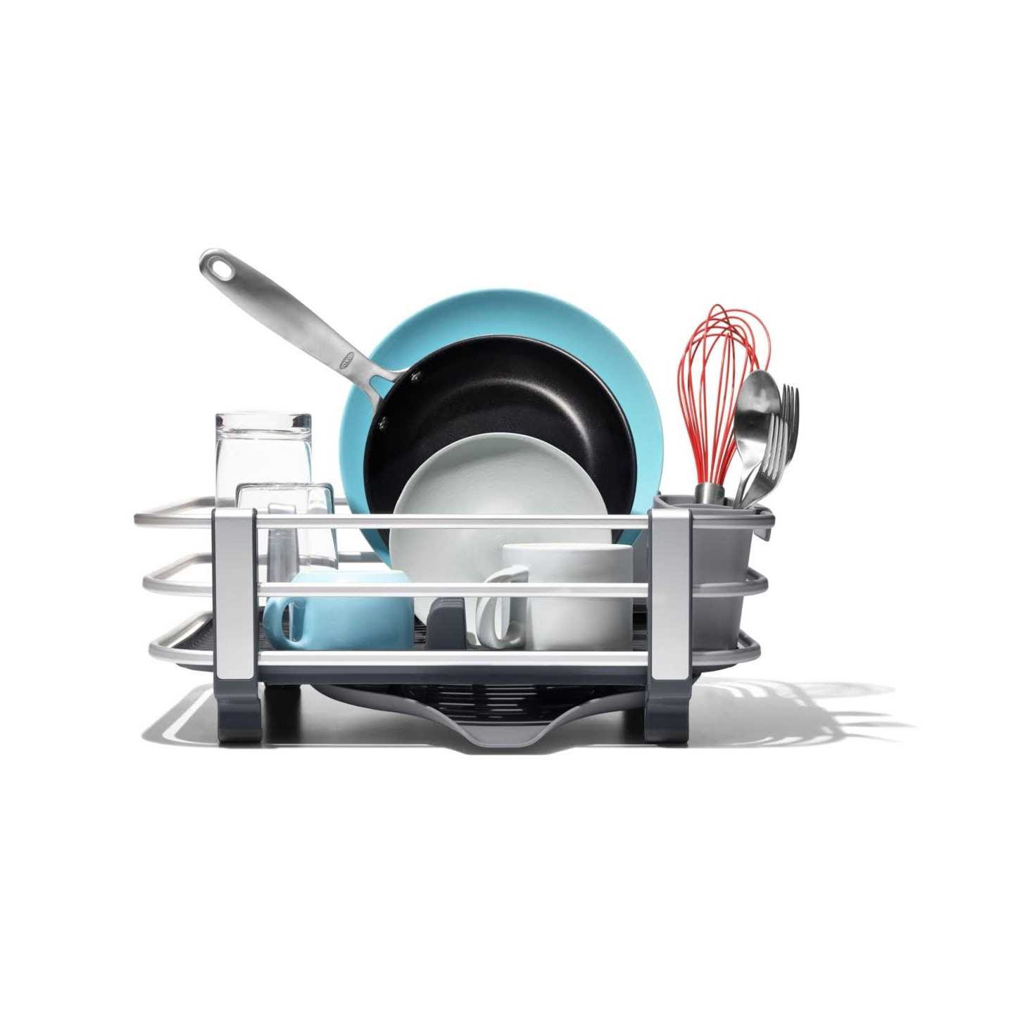 OXO Good Grips Aluminum Dish Rack - Image 5