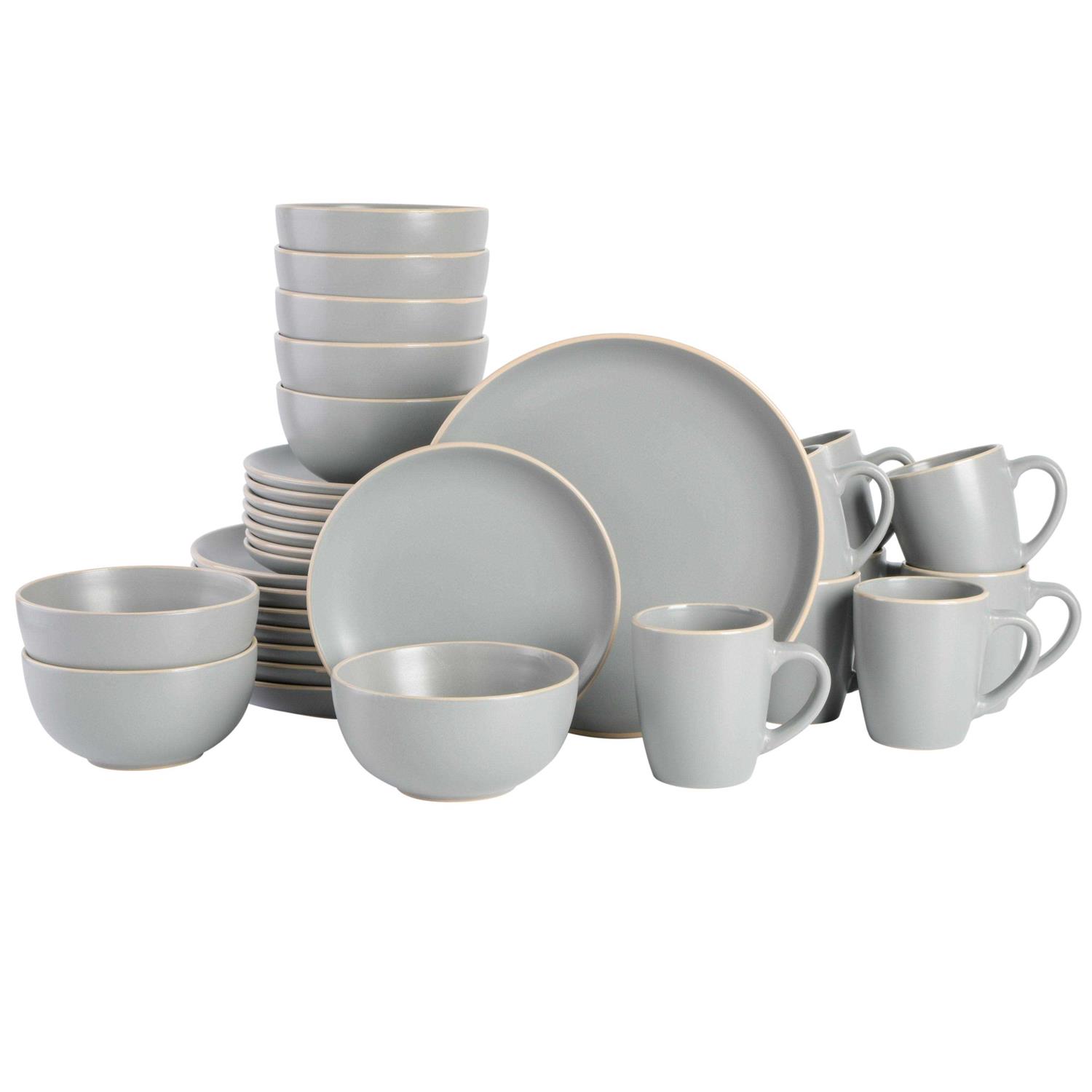 Gibson Home Rockaway 32 Piece Dinnerware Set