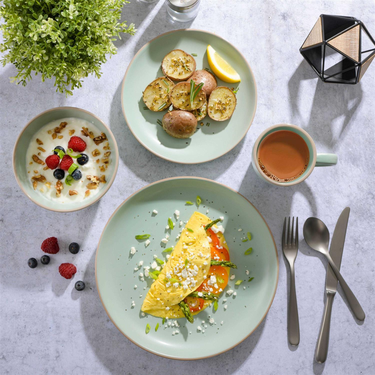 Gibson Home Rockaway 32 Piece Dinnerware Set - Image 3