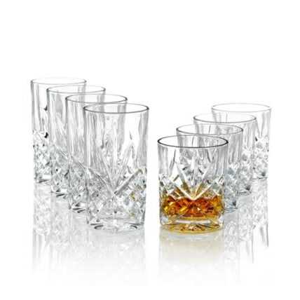 Godinger Set of 8 Dublin Double Old-Fashioned and Highballs