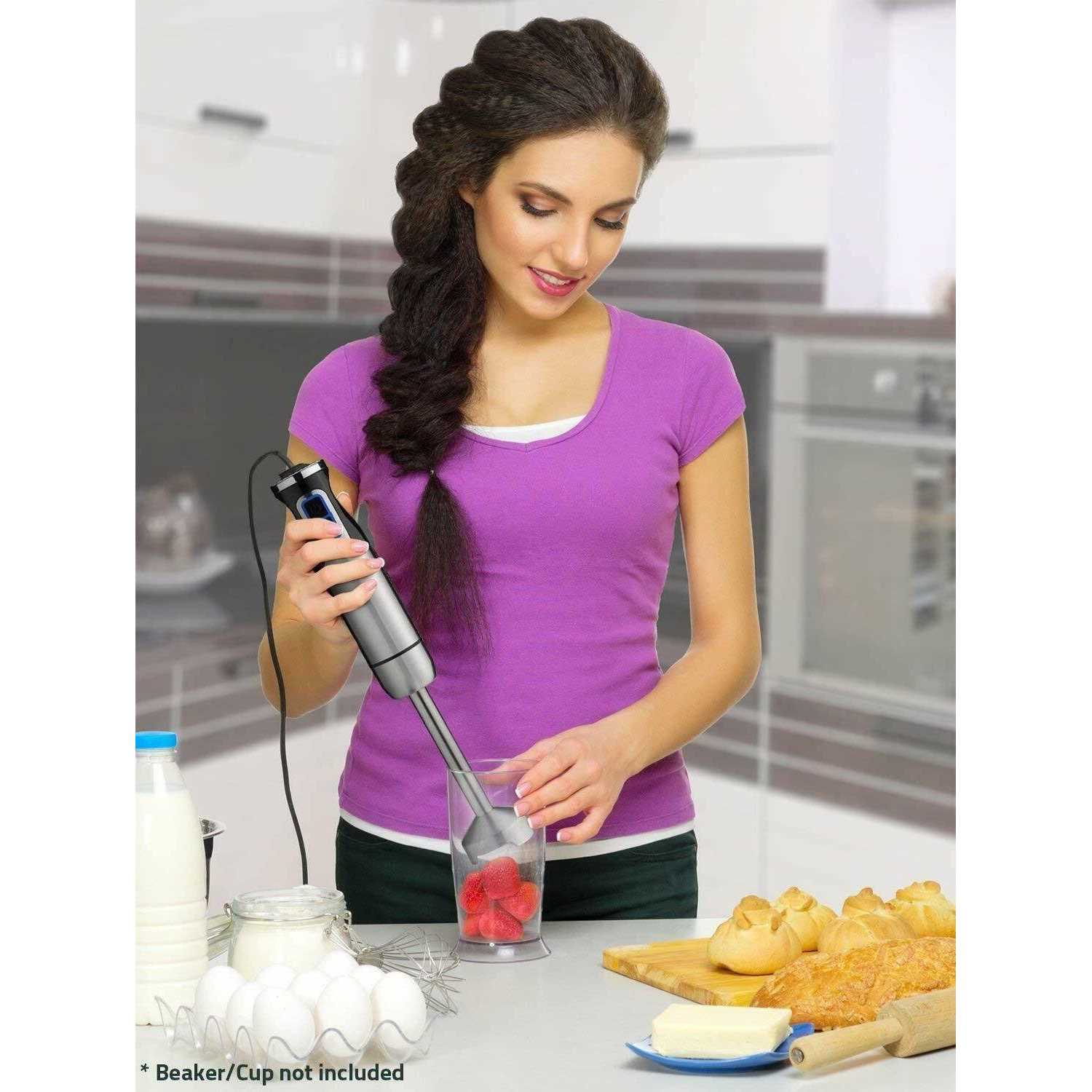 Mueller Austria Ultra-Stick 500 Watt 9-Speed Immersion Multi-Purpose Hand Blender Heavy Duty Copper Motor Brushed 304 Stainless Steel - Image 3
