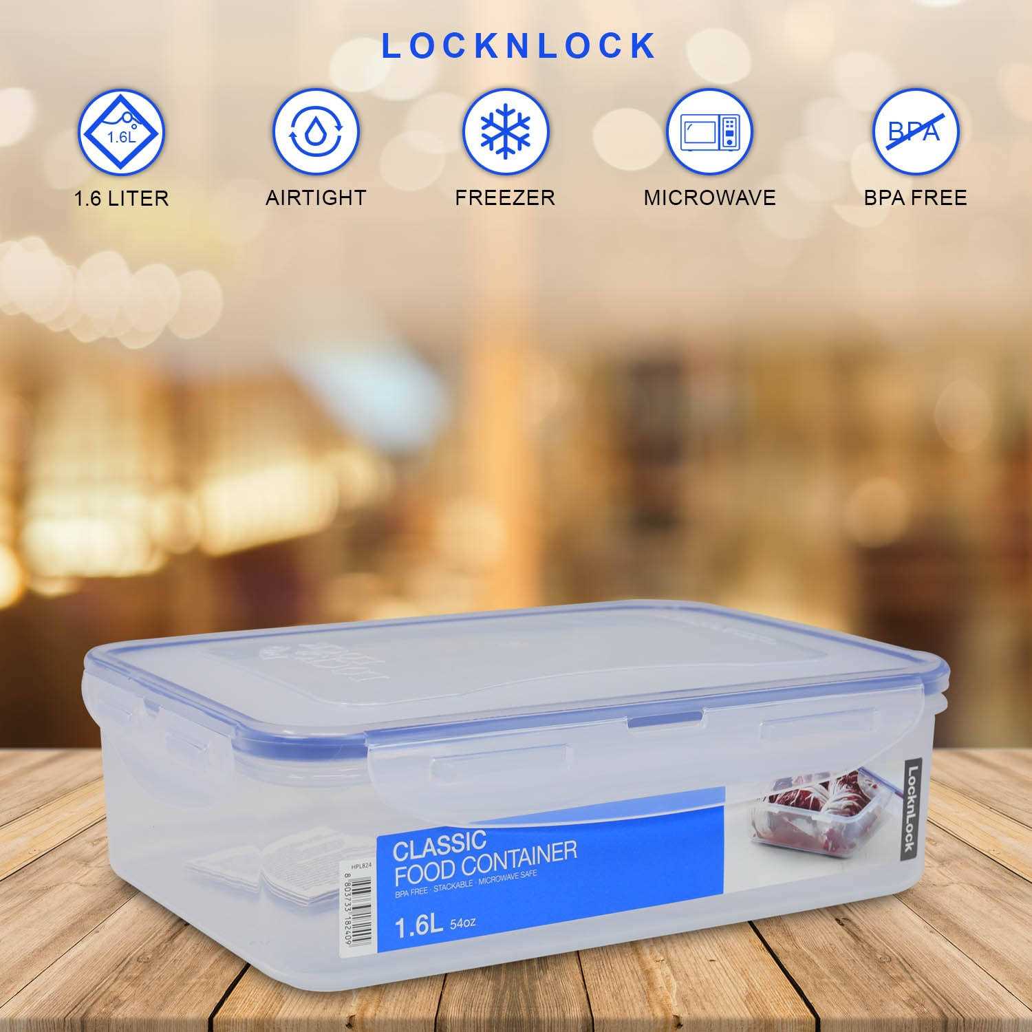 Lock & Lock 54 oz Easy Essentials Rectangular Food Storage Container - Image 4