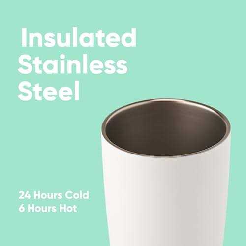 Owala SmoothSip Insulated Stainless Steel Coffee Tumbler Reusable Iced Coffee Cup - Image 4