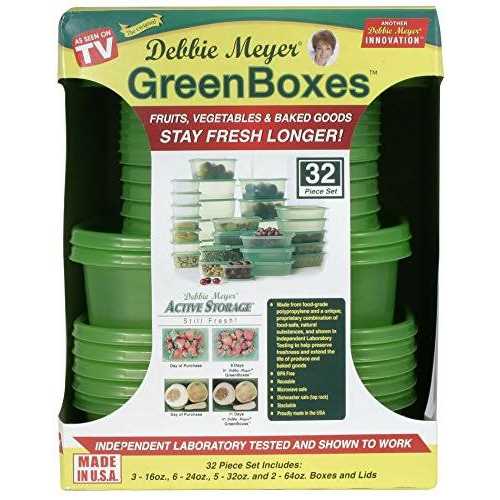 Debbie Meyer GreenBoxes 32 Piece Set – Keeps Fruits, Vegetables, Baked Goods and Snacks Fresh Longer, Reusable, Bpa Free, Microwave and Dishwasher - Image 5