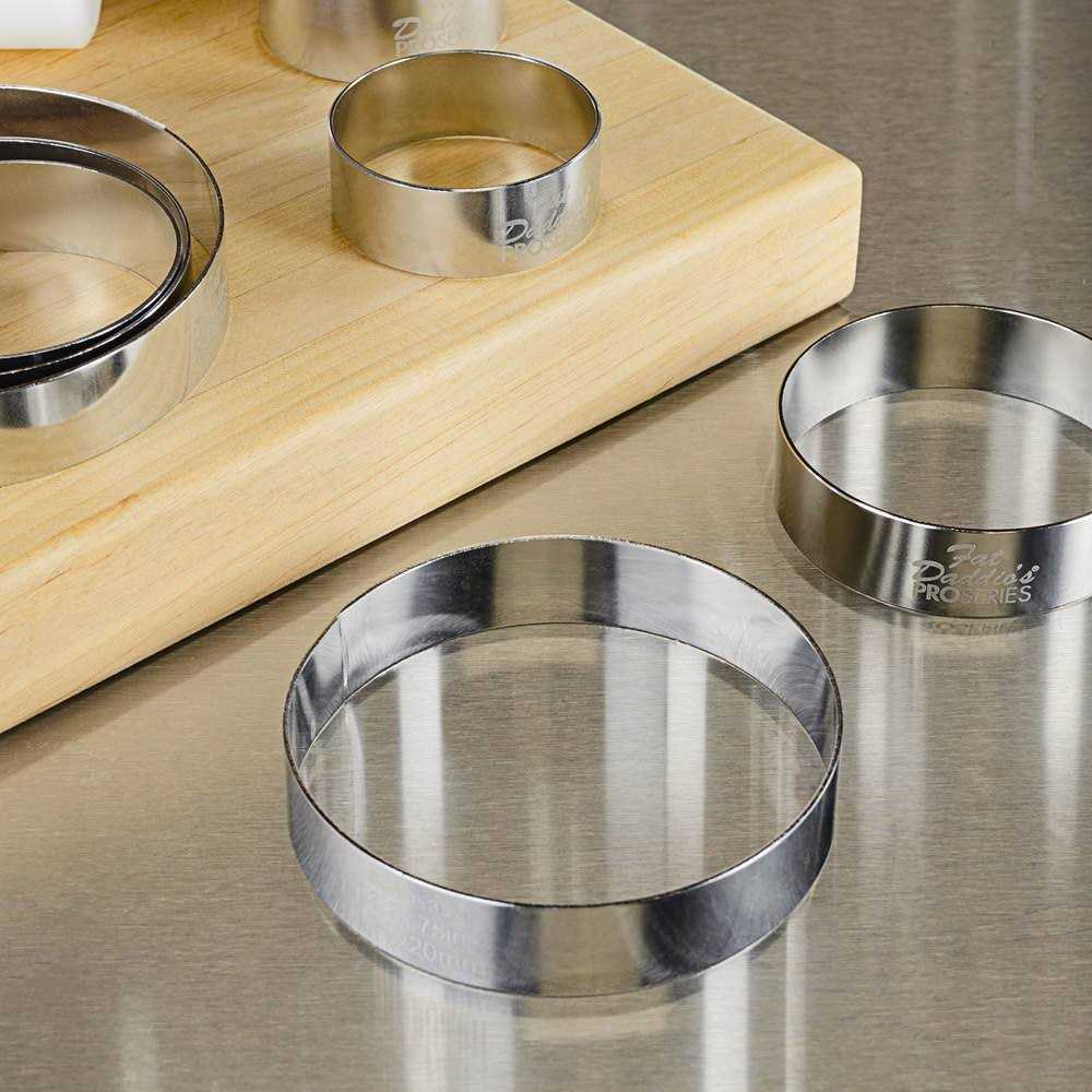 Fat Daddio's Stainless Steel Round Cake Pastry Ring - Image 2