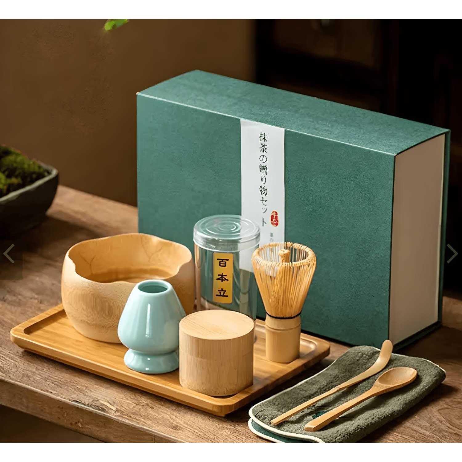 Elegant Bamboo Matcha Gift Set Standard