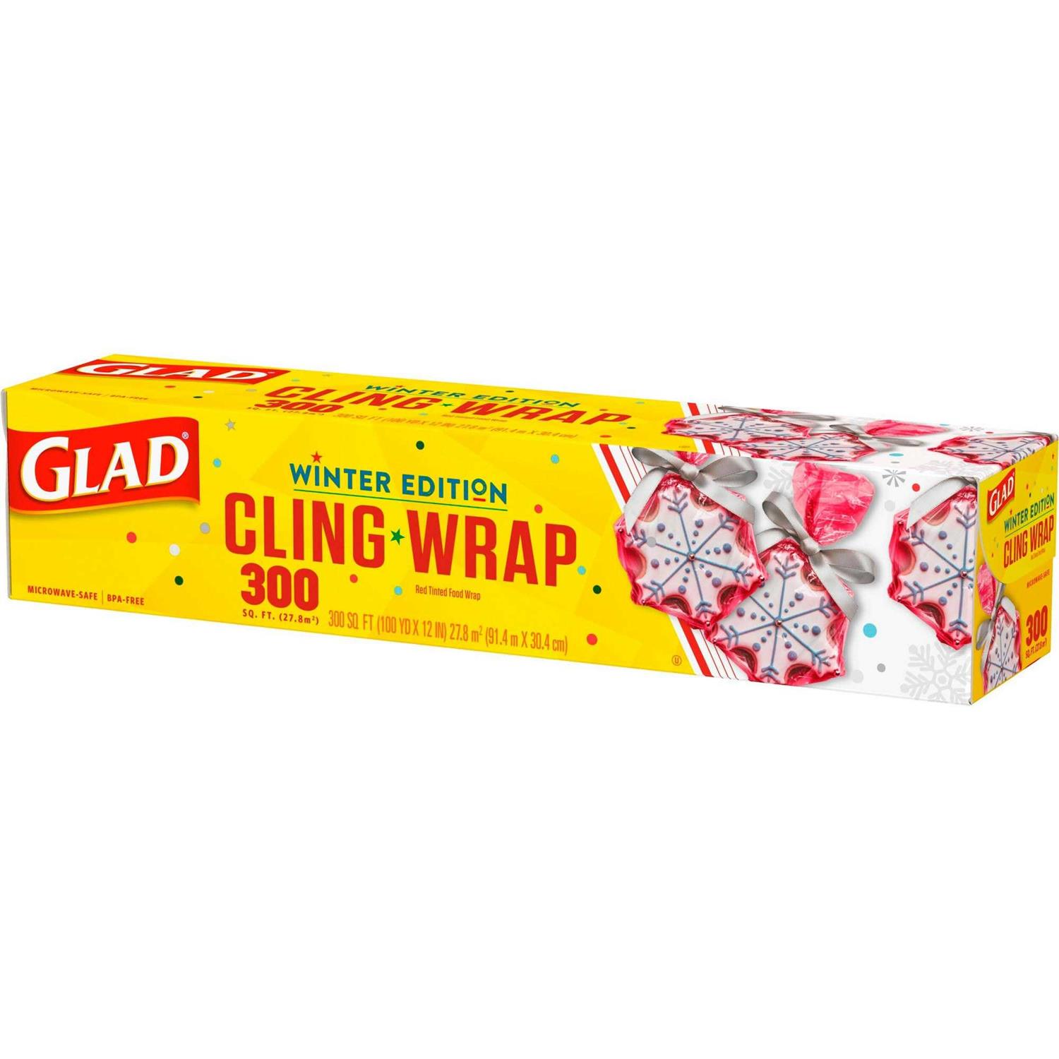 Glad Holiday Red Clingwrap Plastic Wrap - Image 3