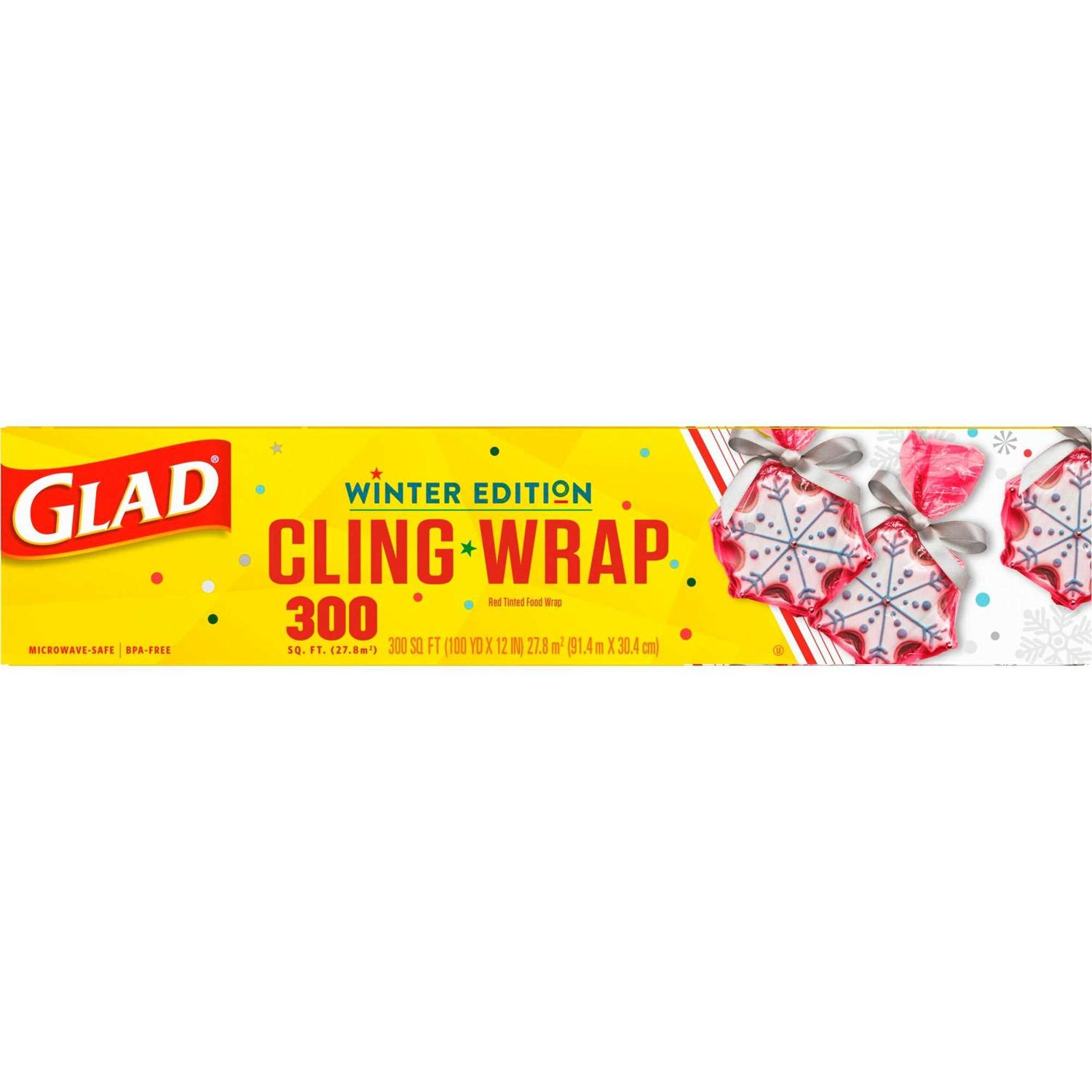 Glad Holiday Red Clingwrap Plastic Wrap - Image 4