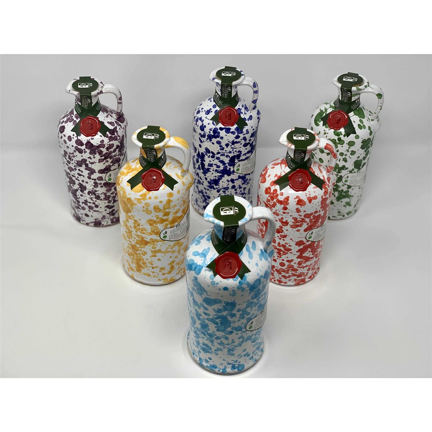 Frantoio Galantino Hand-Painted Ceramic Extra Virgin Olive Oil - Image 4