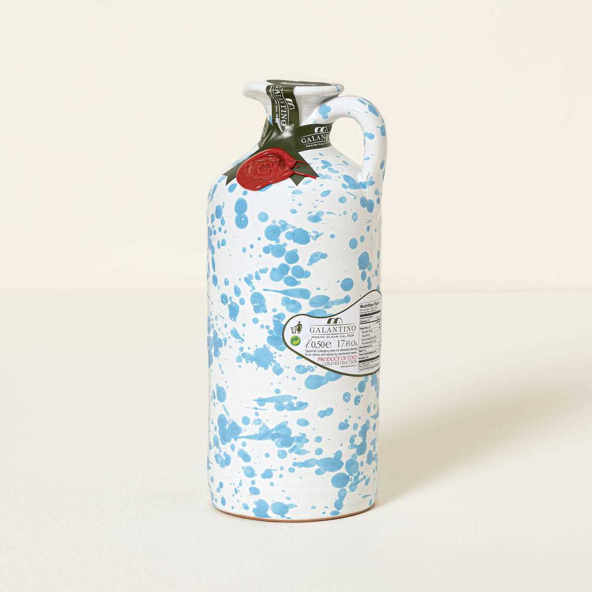 Frantoio Galantino Hand-Painted Ceramic Extra Virgin Olive Oil - Image 3