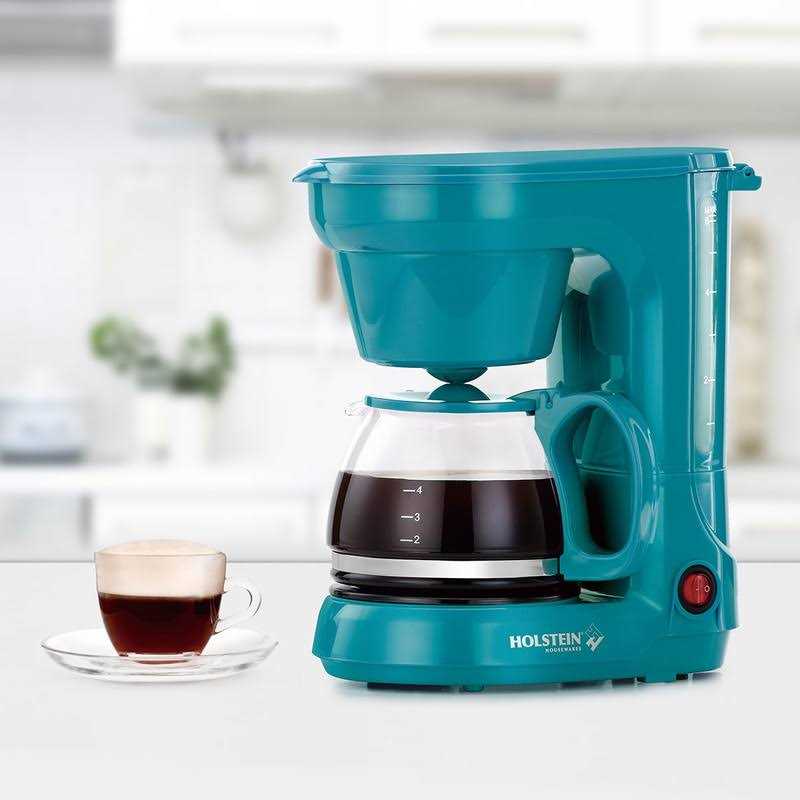 Holstein Housewares 5 Cup Coffee Maker Teal - Image 5