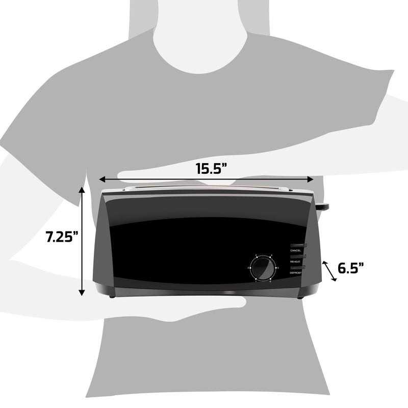Elite Gourmet 4 Slice Long Slot Cool Touch Toaster - Image 3