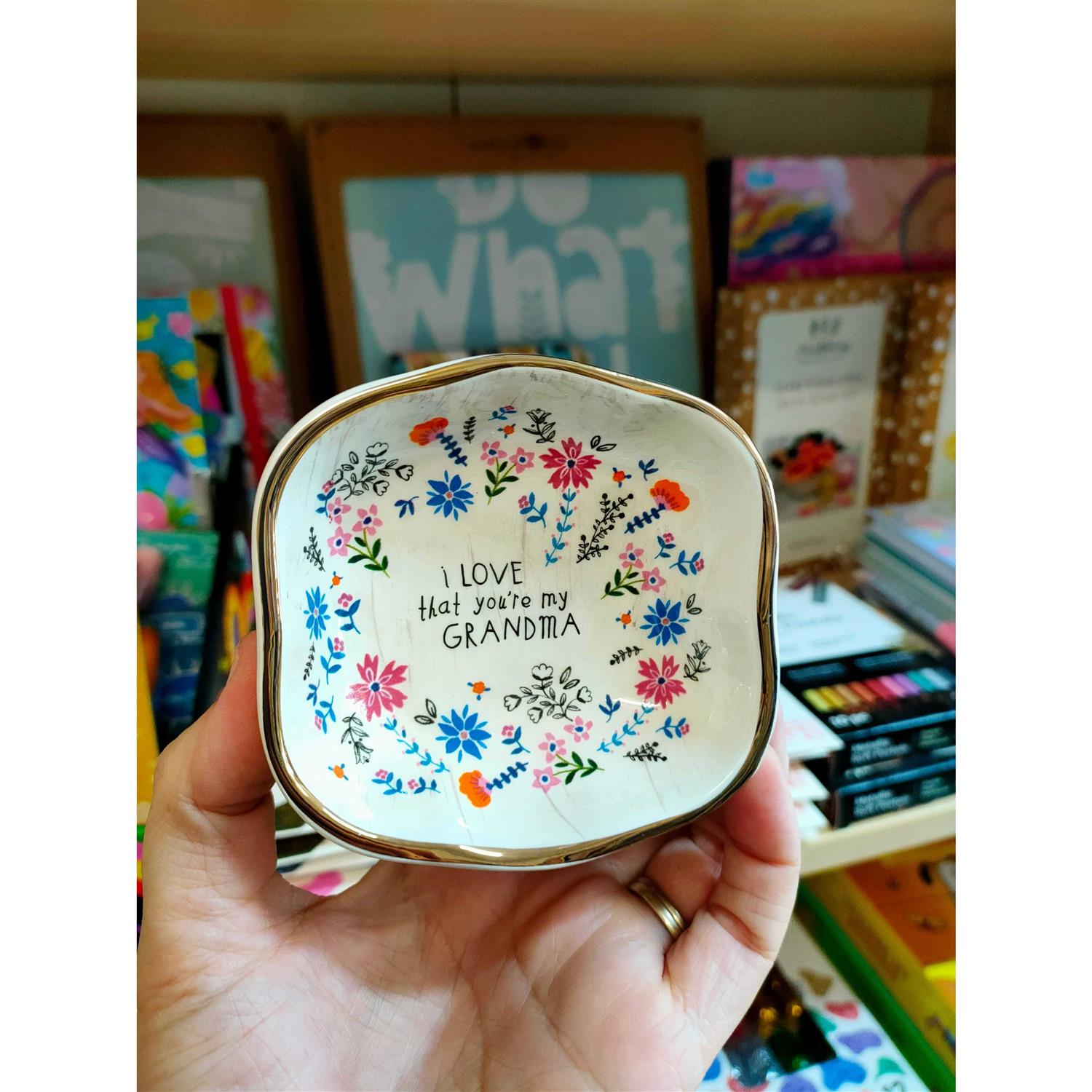 Natural Life Antiqued Trinket Bowl Grandma - Image 3