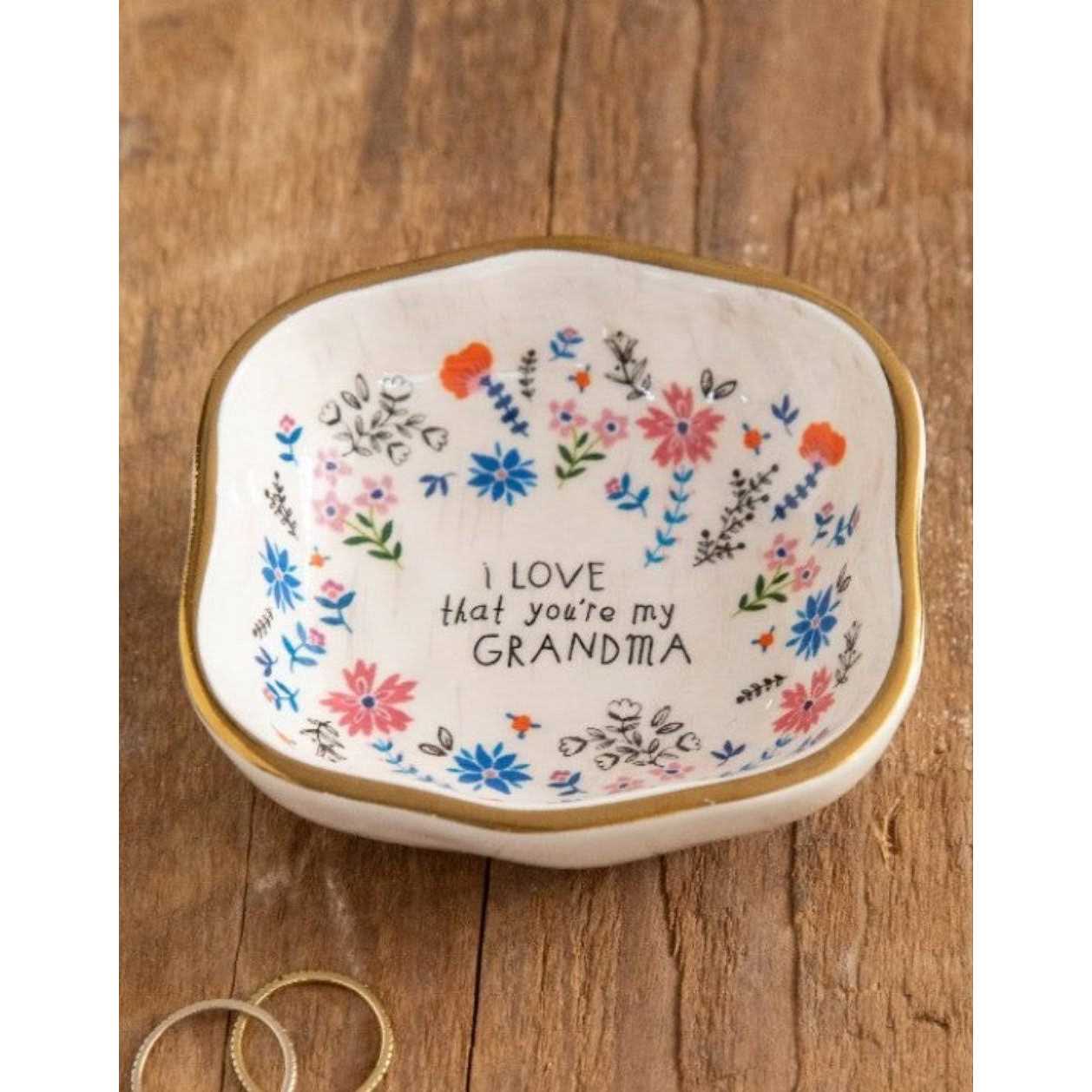 Natural Life Antiqued Trinket Bowl Grandma - Image 4