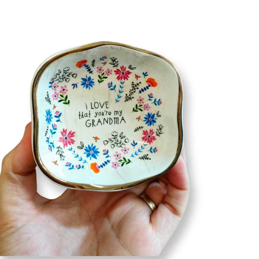 Natural Life Antiqued Trinket Bowl Grandma - Image 5