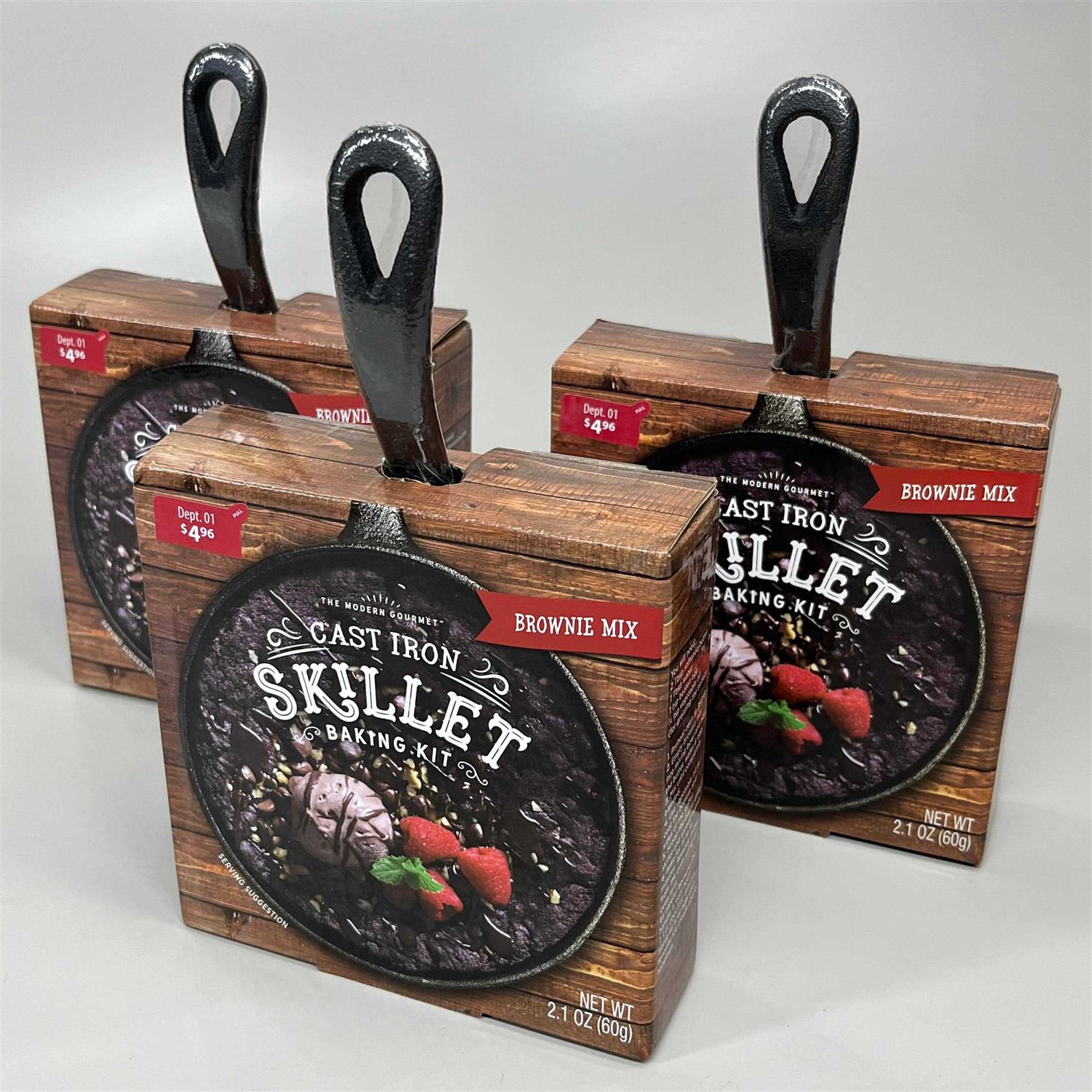 The Modern Gourmet The Cast Iron Skillet Brownie Baking Gift Set In Black - Image 3