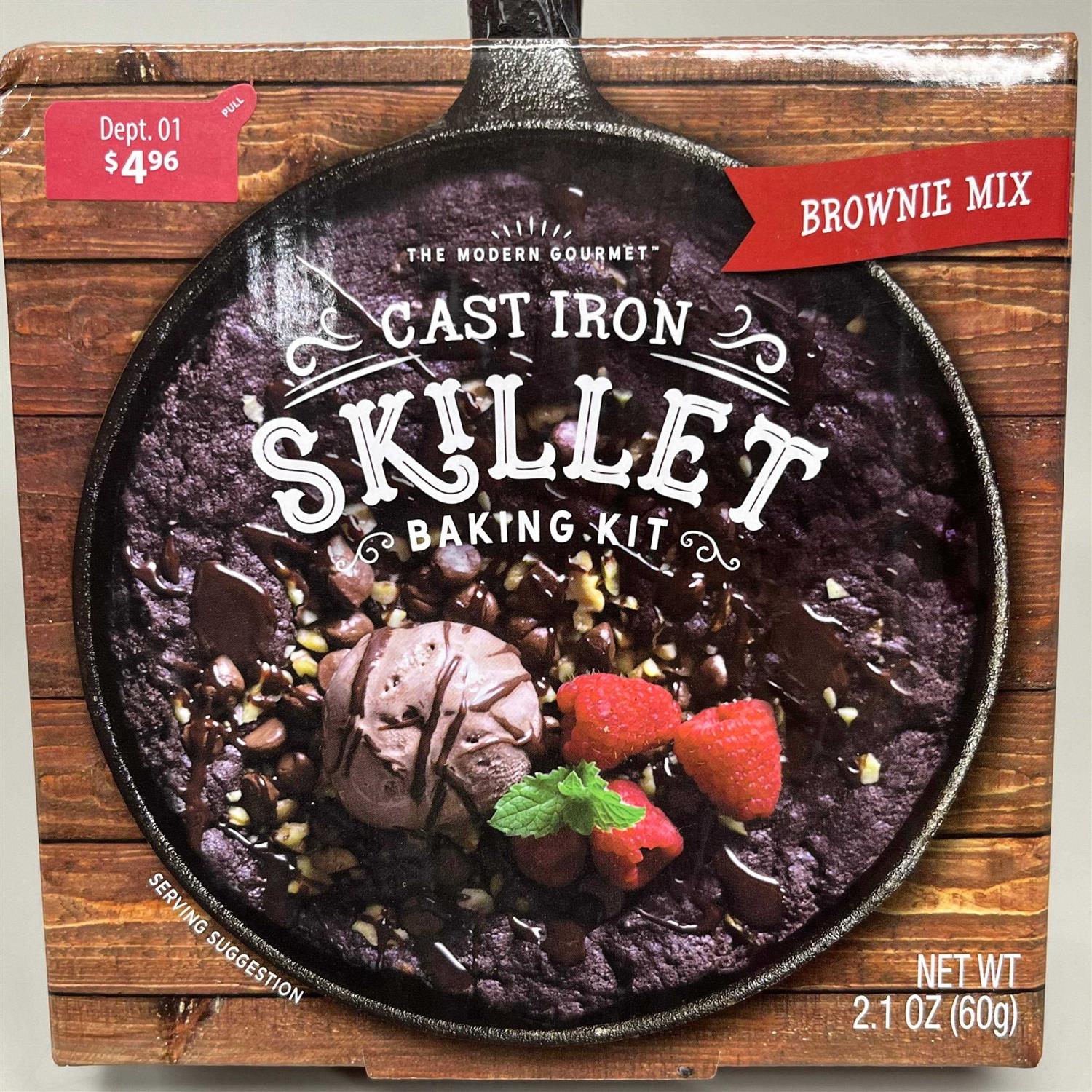 The Modern Gourmet The Cast Iron Skillet Brownie Baking Gift Set In Black - Image 5