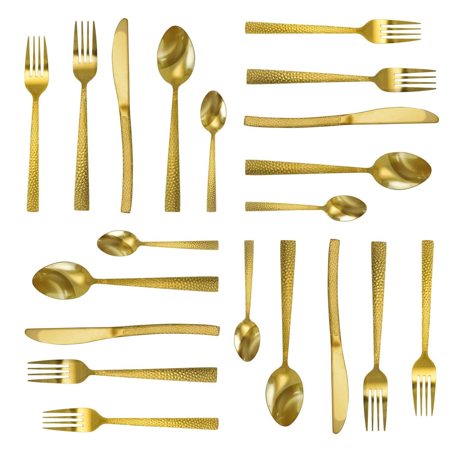 Megachef Baily 20-Piece Stainless-Steel Flatware Set - Image 5