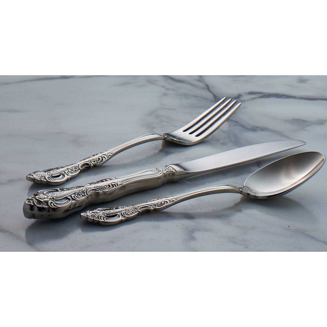 Oneida Heirloom Michelangelo 20 pc. Flatware Set, Silver - Image 3