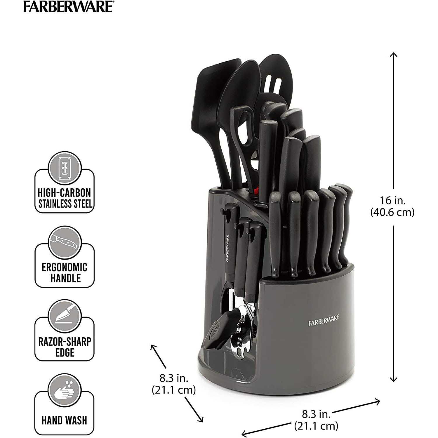 Farberware Cutlery Set, Spin and Store - Image 3