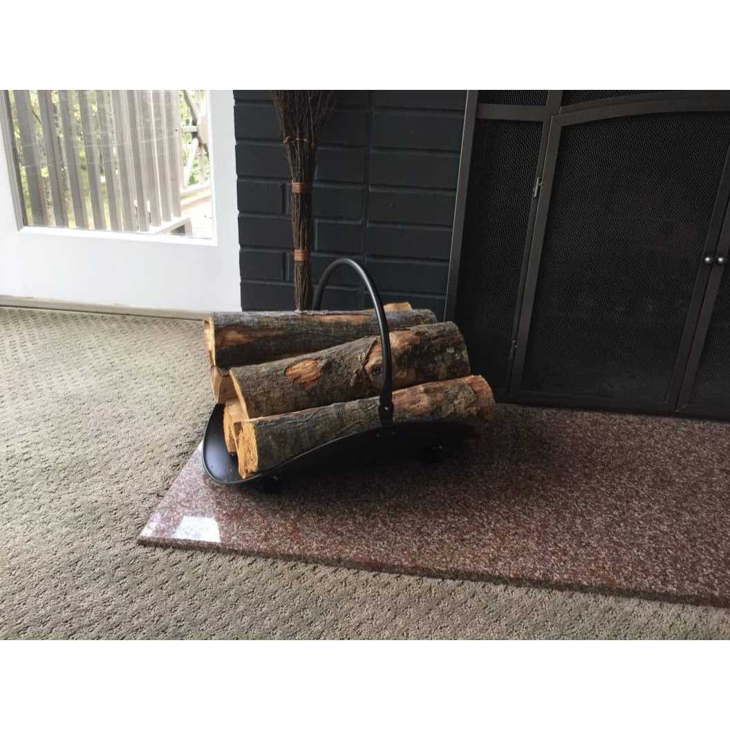 Rocky Mountain Goods Firewood Basket Holder Indoor Decorative Finish Metal Log Holder - Image 3