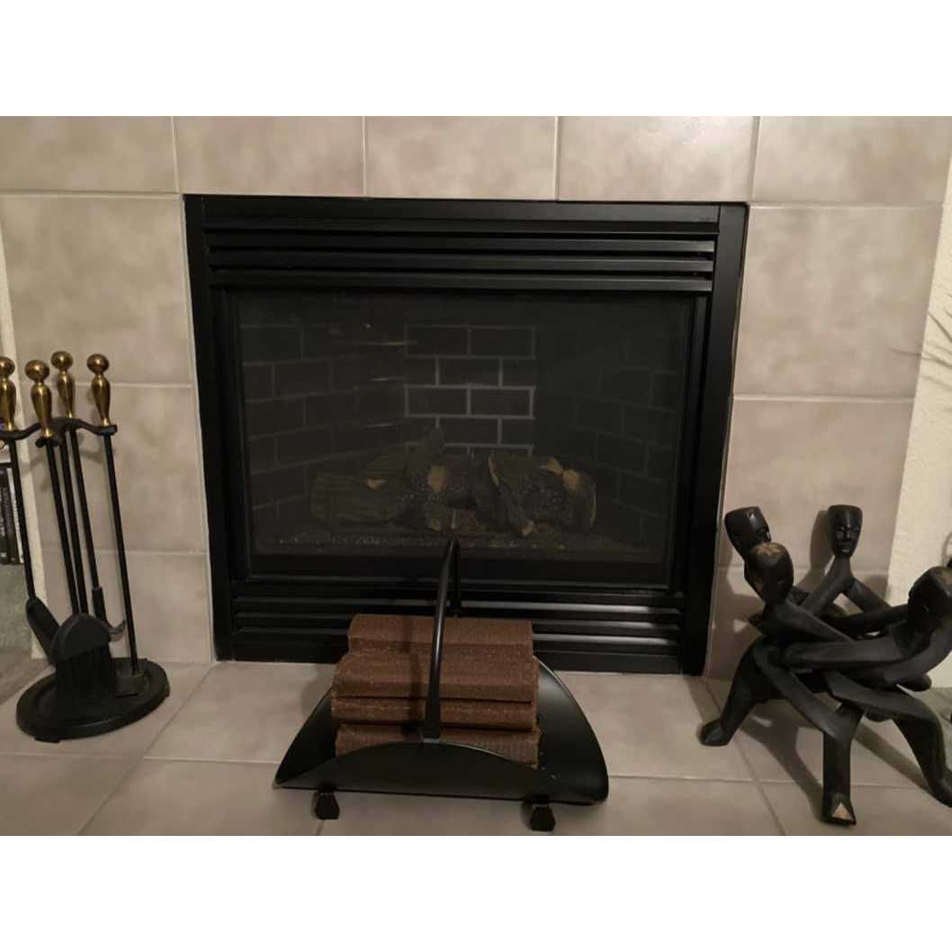 Rocky Mountain Goods Firewood Basket Holder Indoor Decorative Finish Metal Log Holder - Image 4