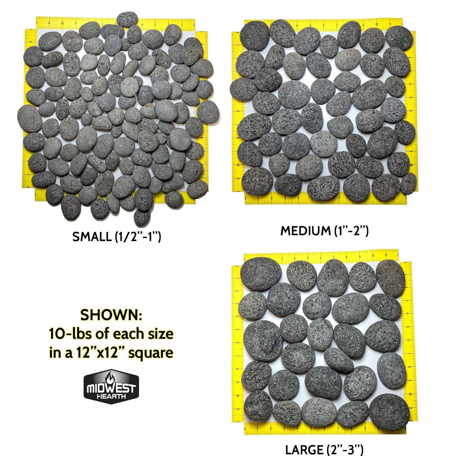 Midwest Hearth 100% Natural Lava Stones for Gas Fire Pit and Fireplace - Image 5