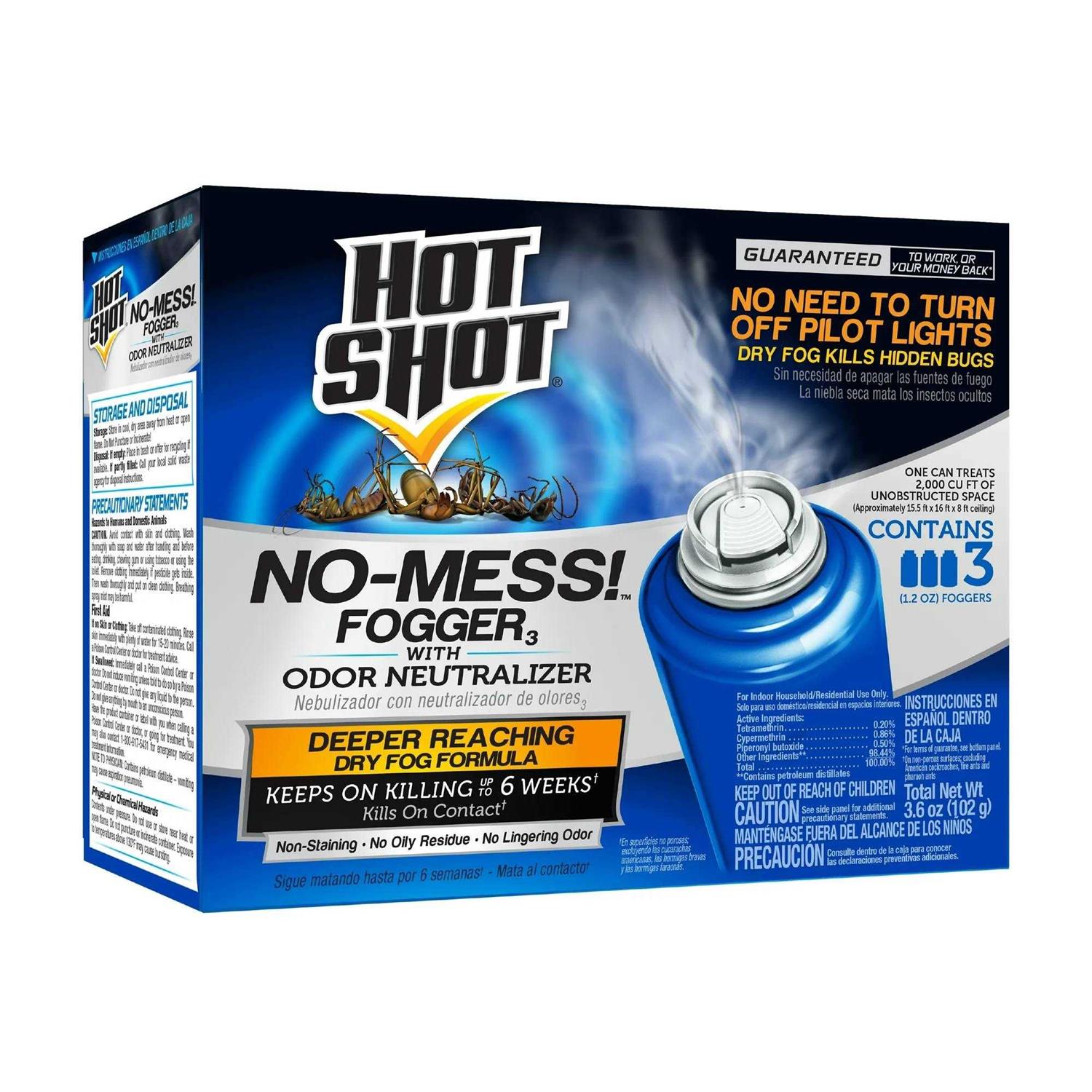 Hot Shot No-Mess! Fogger with Odor Neutralizer - Image 3