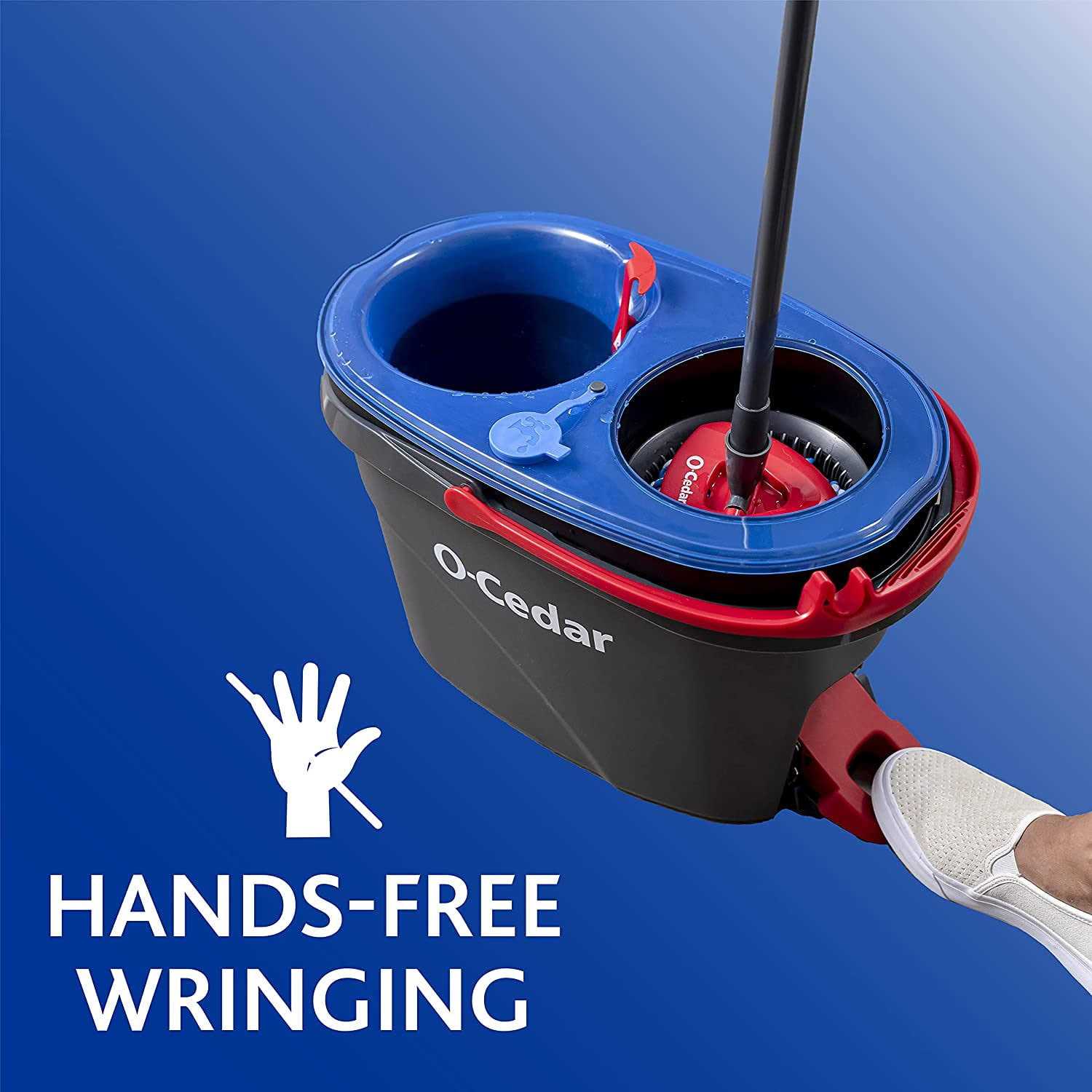 O-Cedar EasyWring RinseClean Microfiber Spin Mop & Bucket Floor Cleaning System - Image 3