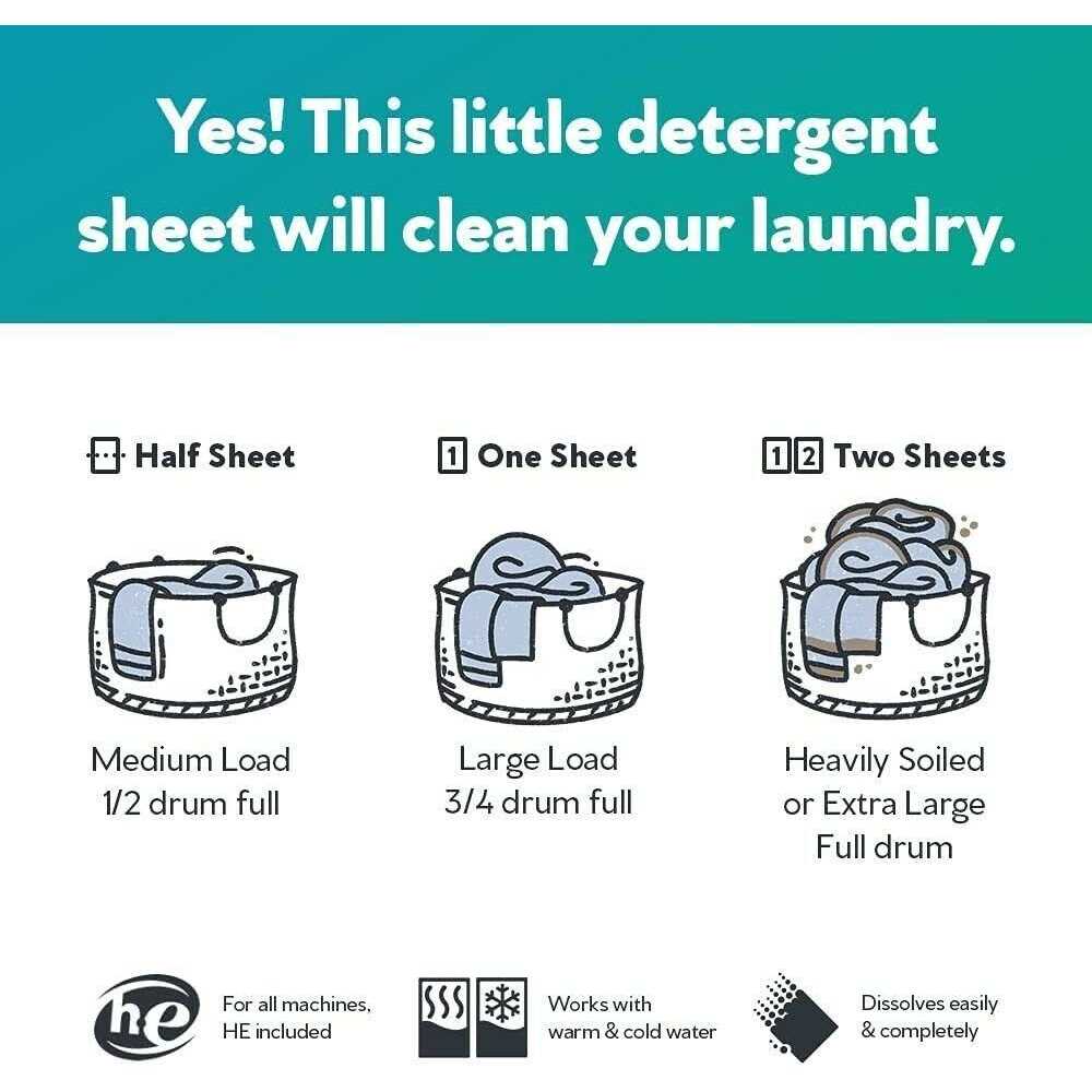 Earth Breeze Laundry Detergent Sheets Fresh Scent - Image 3