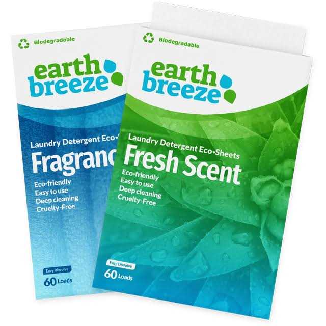 Earth Breeze Laundry Detergent Sheets Fresh Scent - Image 4
