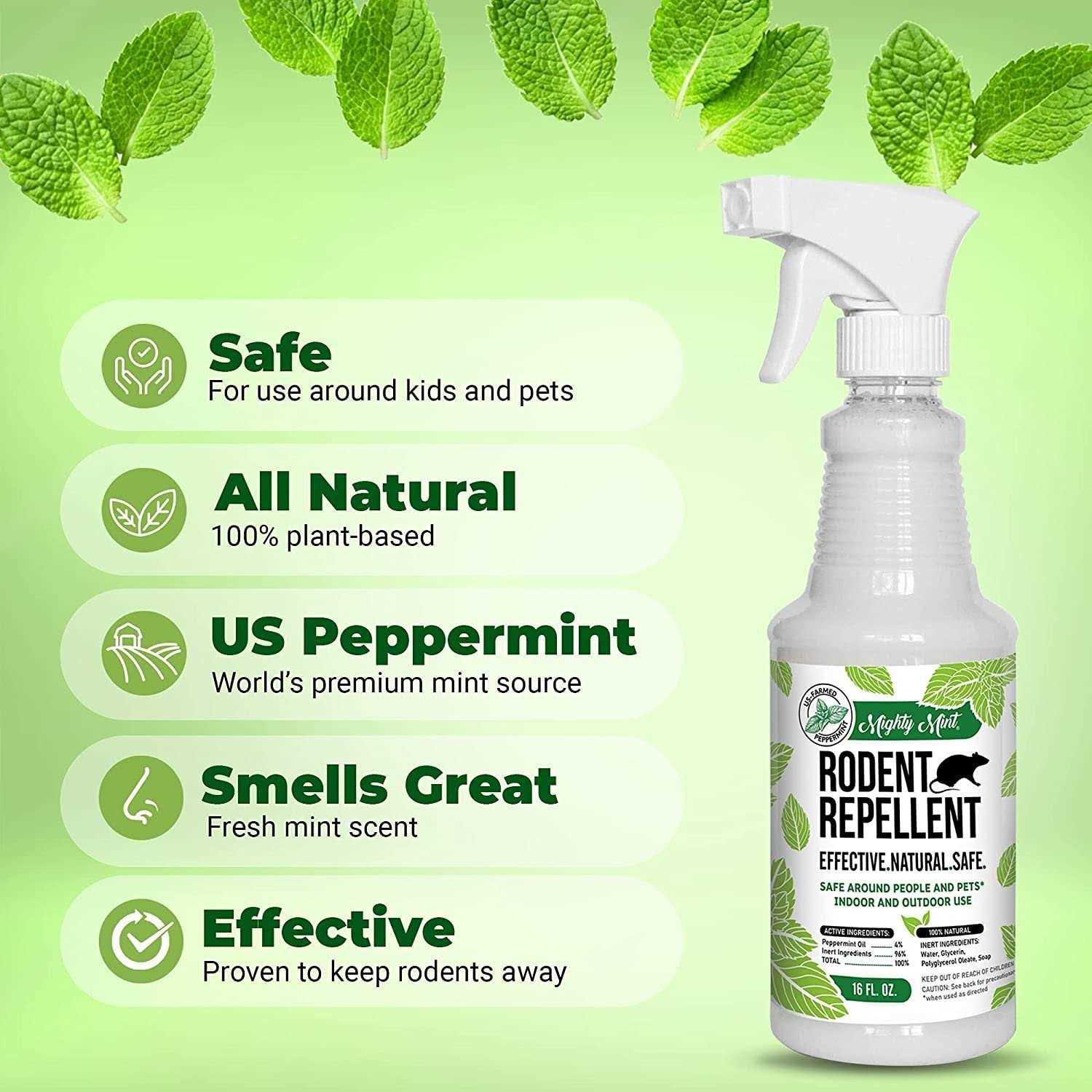 Mighty Mint Peppermint Oil Repellent Spray - Image 4
