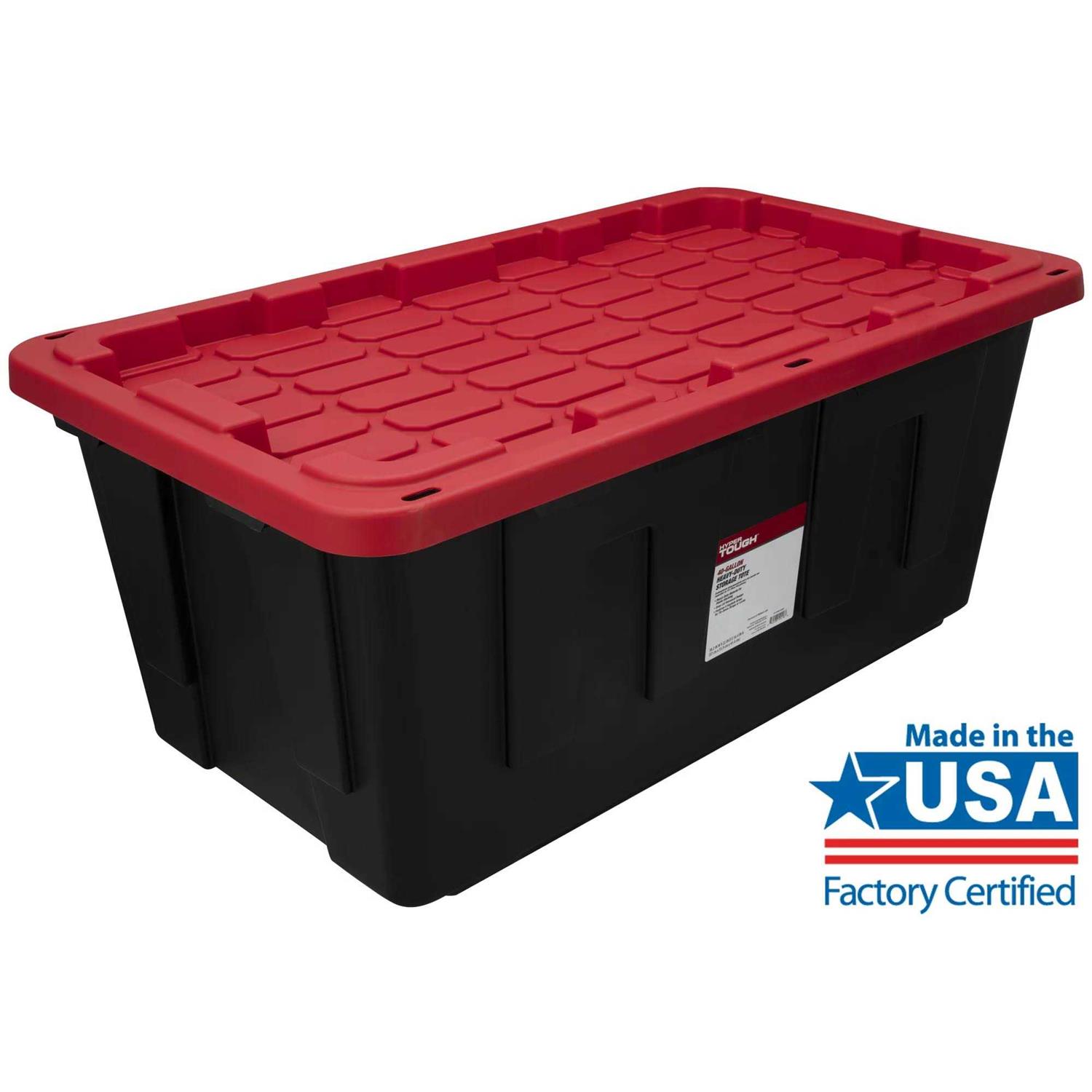 Hyper Tough Snap Lid Plastic Storage Bin Container - Image 4