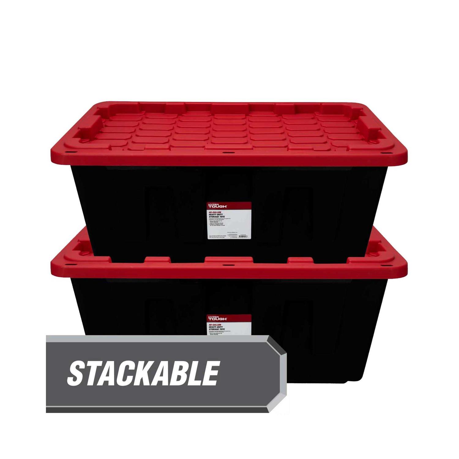 Hyper Tough Snap Lid Plastic Storage Bin Container - Image 5