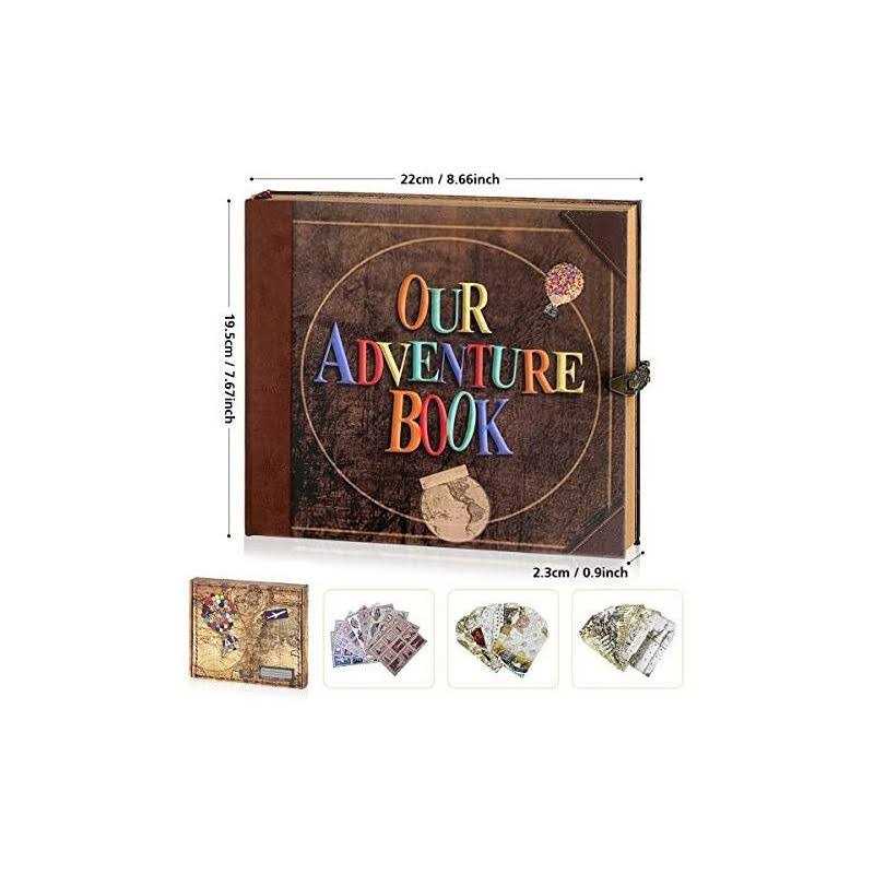 Our Adventure Book Travel Diary Photo Book,scrapbook Photo Album,Retro Style Travel Souvenir - Image 5