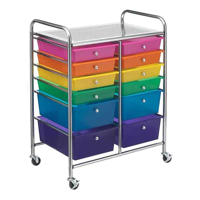 Simply Tidy 12 Drawer Rolling Cart - Image 3