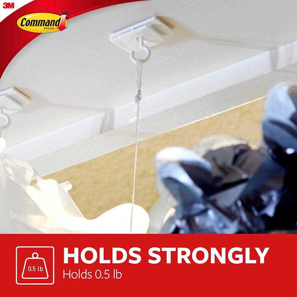 Alternative view of Command Ceiling Hooks