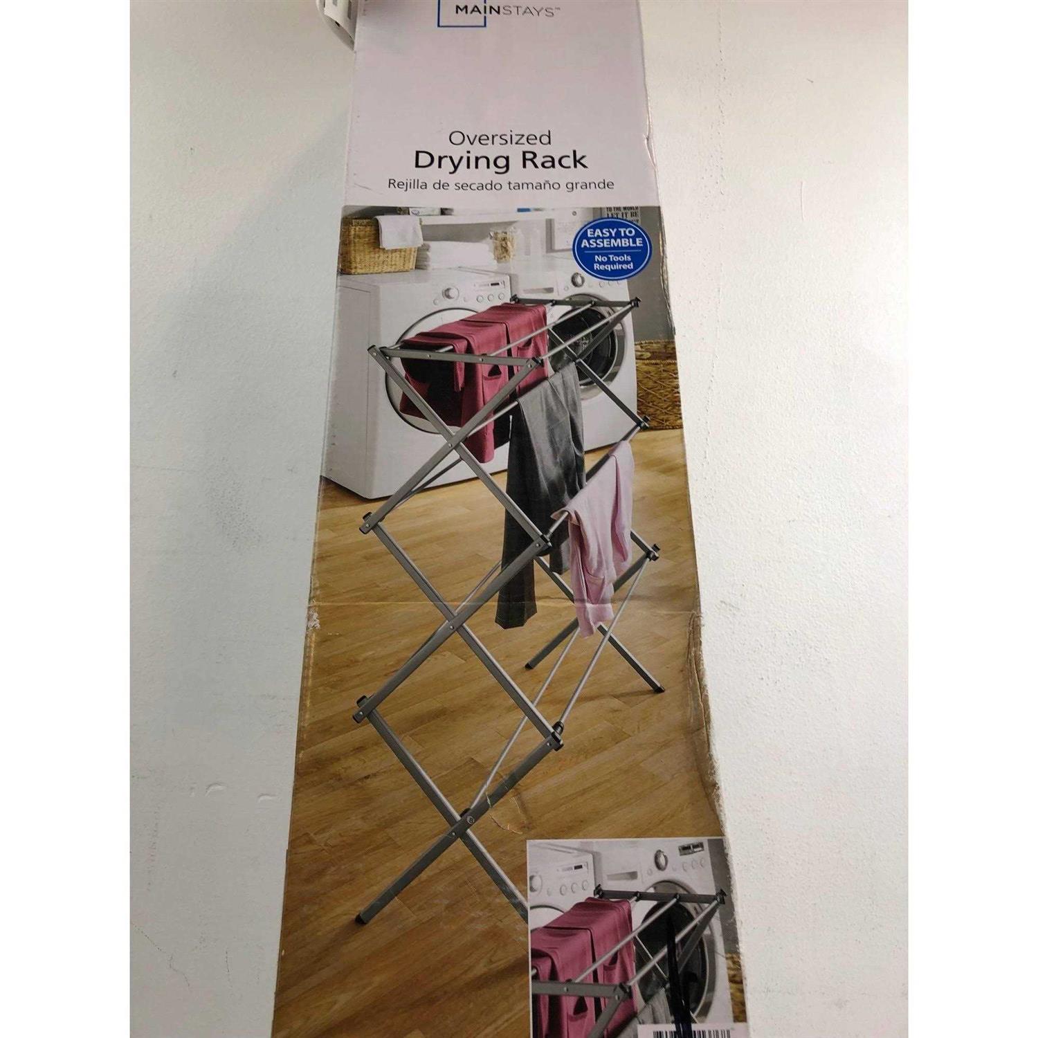 Mainstays Oversized Collapsible Steel Laundry Drying Rack - Image 3