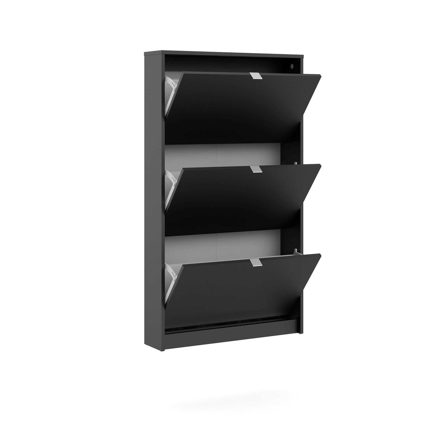 Tvilum Bright 3 Drawer Shoe Cabinet - Image 4