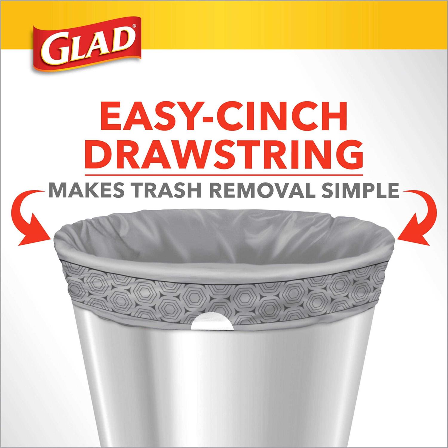 Glad Drawstring Small Trash Bags - Image 2