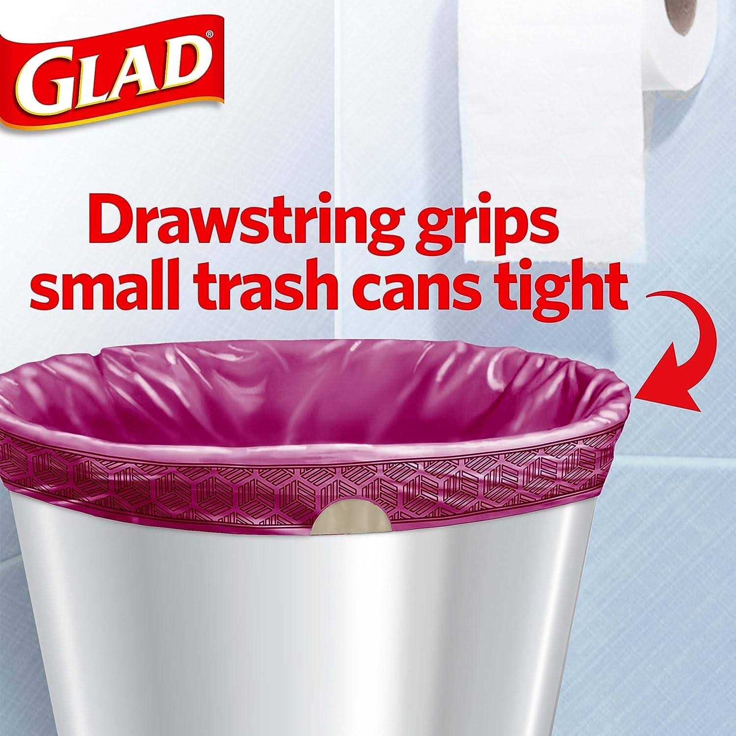 Glad Drawstring Small Trash Bags - Image 5