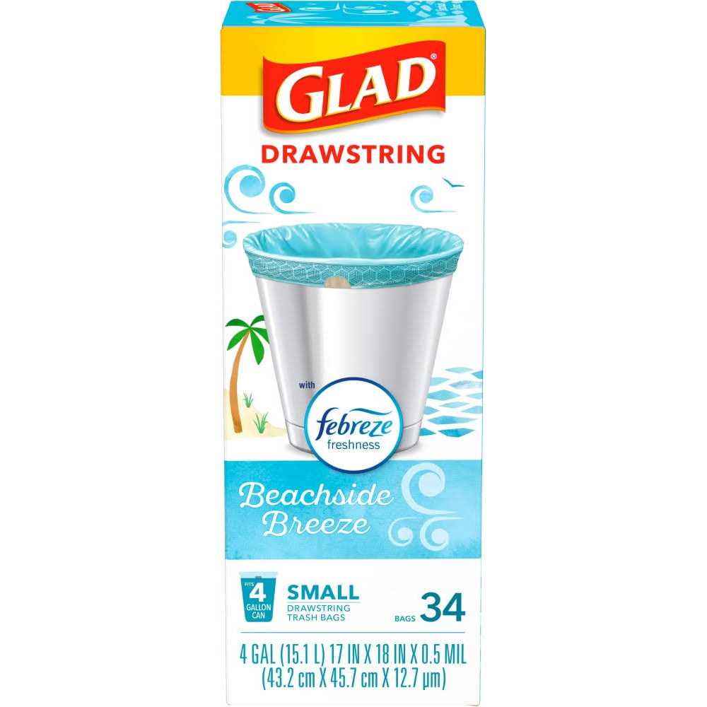 Glad Drawstring Small Trash Bags - Image 2