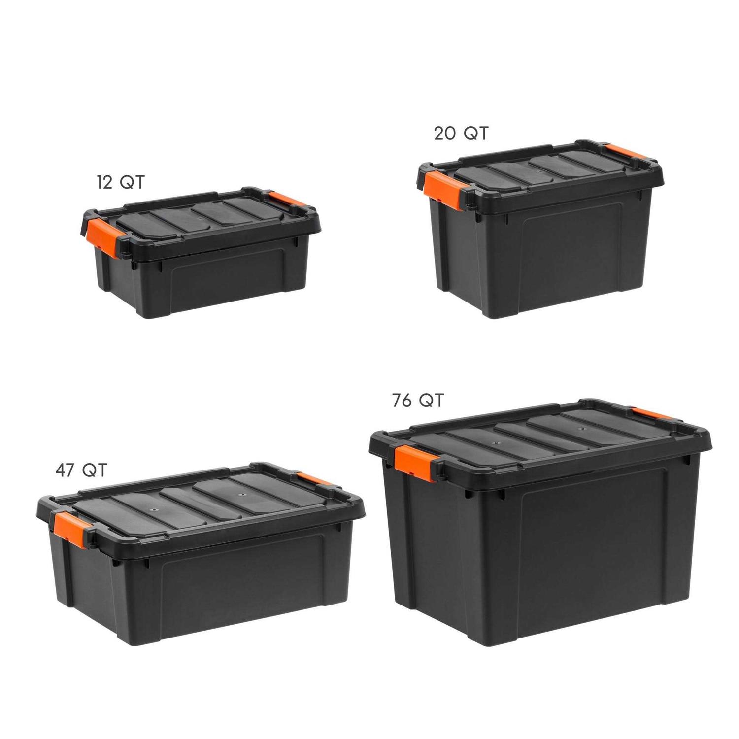 IRIS USA Heavy-Duty Plastic Storage Tote - Image 5