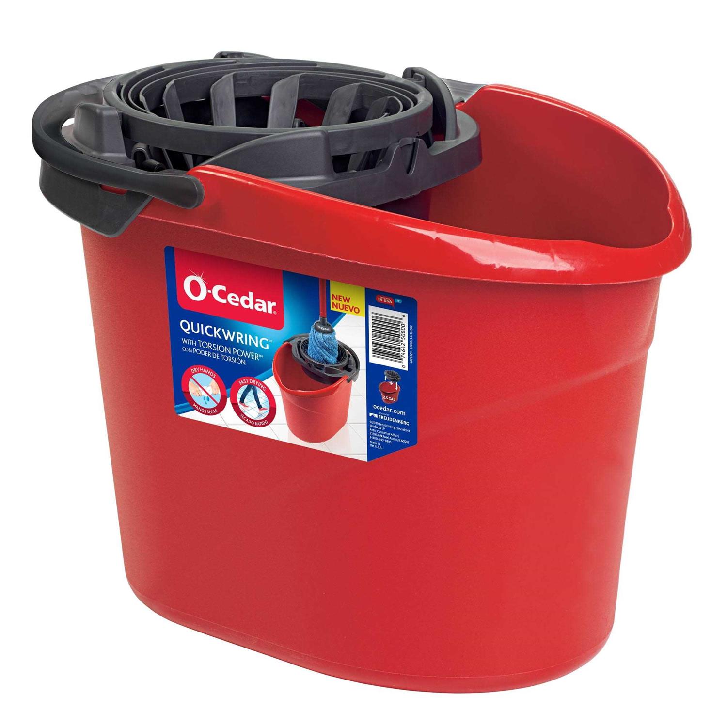 O-cedar QuickWring Bucket 2.5 Gallon Mop Bucket with Wringer - Image 2