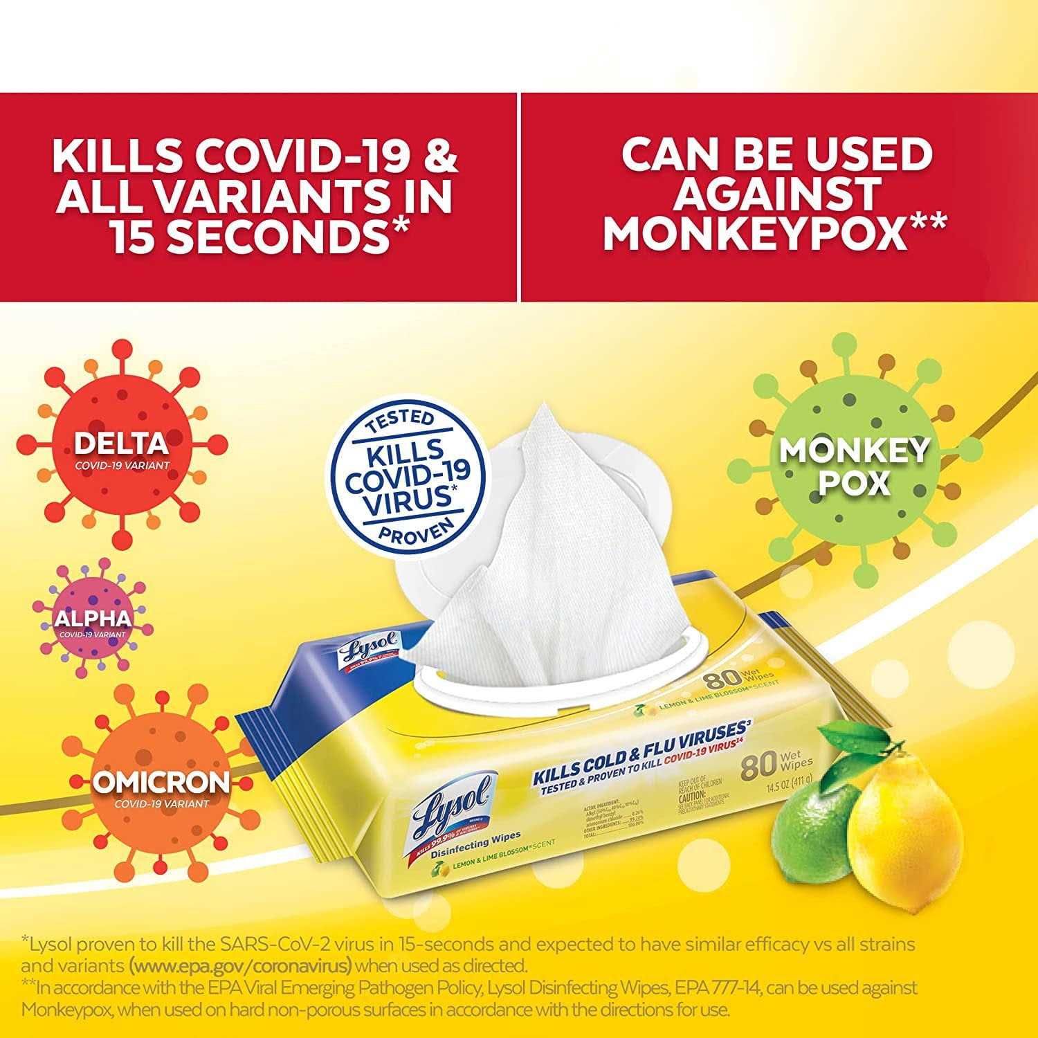 Lysol Disinfecting Wipes - Image 2