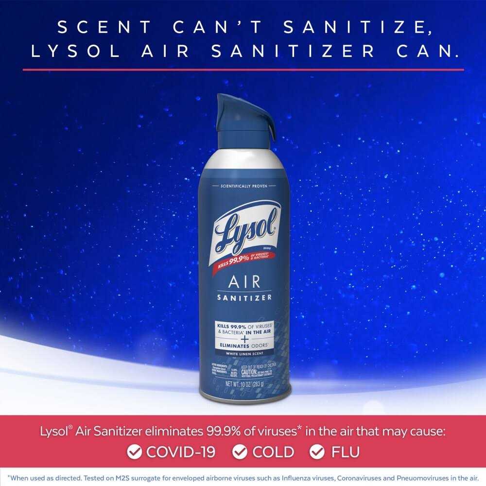 Lysol Air Sanitizer White Linen Scent - Image 3
