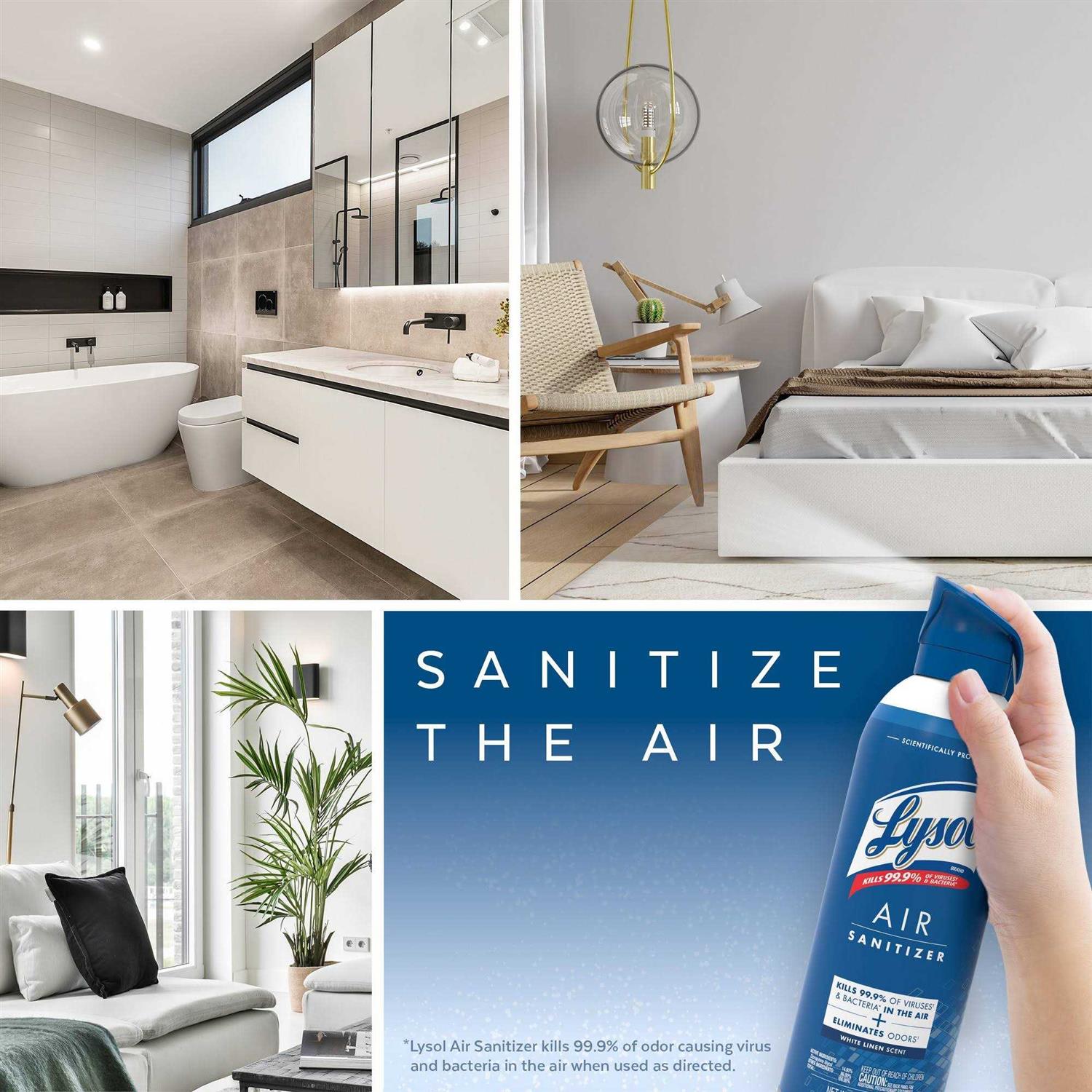 Lysol Air Sanitizer White Linen Scent - Image 4