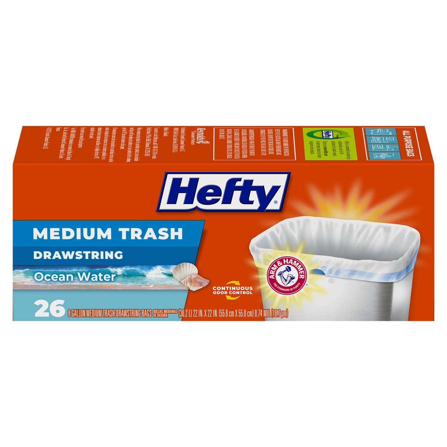 Hefty Bags Drawstring Small Trash - Image 2